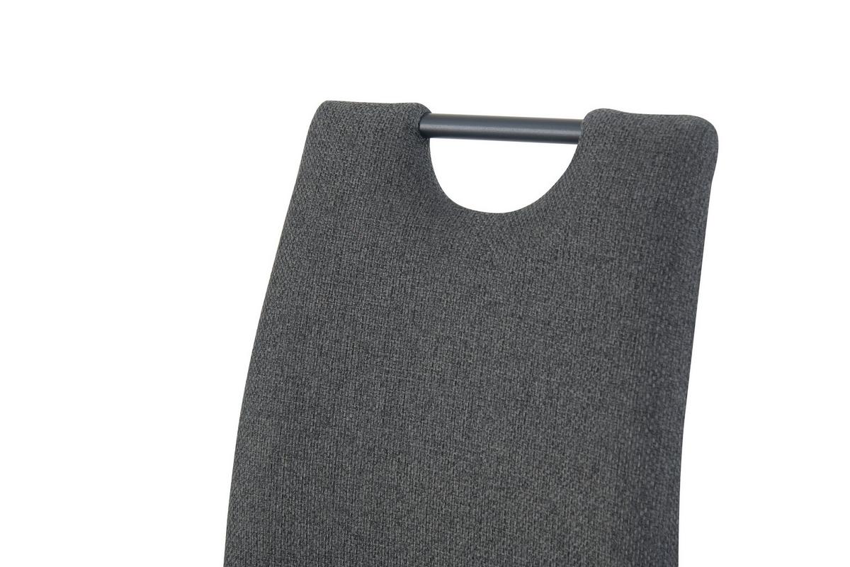 Schwingstuhl-Set Hanna Anthrazit B: 43 cm - Anthrazit/Schwarz, MODERN, Textil/Metall (43/98/59cm) - MID.YOU