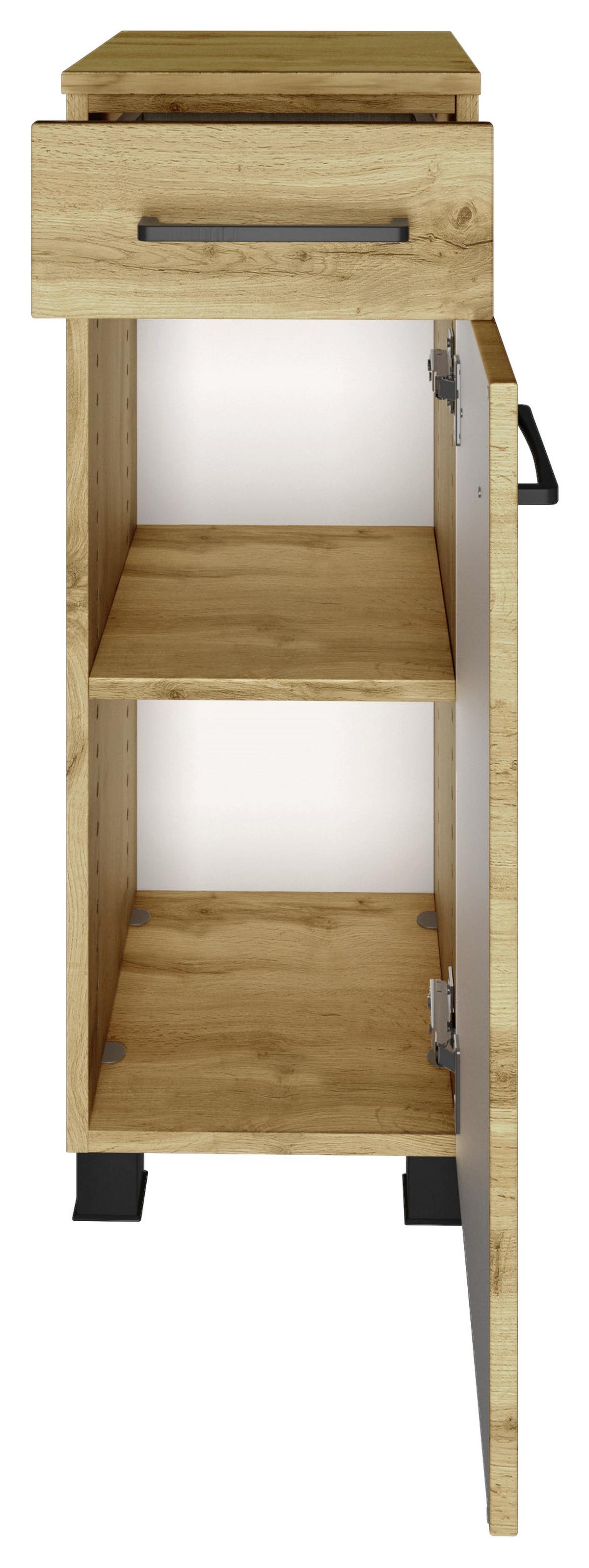 Unterschrank Manchester B: 30 Cm Eiche Wotan Dekor - Eichefarben/Eiche Wotan, MODERN, Holzwerkstoff (30/79/35cm) - Held