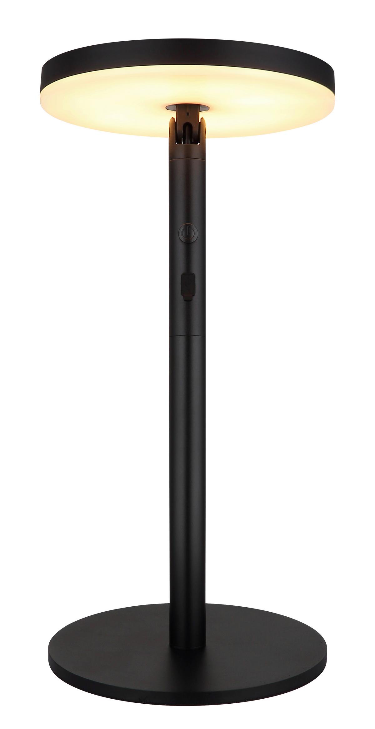 Solarleuchte 1800-3000k - Opal/Schwarz, Design, Kunststoff/Metall (23/145cm) - Globo