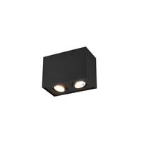 Aufbauleuchte Biscuit Eckig B: 17,8 Cm Schwarz Max. 35 W - Basics (17,8/12,5/9,6cm) - Trio Leuchten