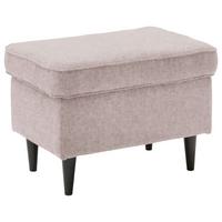 Hocker Oskar Rosa B: 63 cm - Schwarz/Rosa, Basics, Textil (63/43/42cm) - MID.YOU