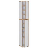 Schuhschrank Salia Honigeiche/Weiß B: 30 cm - Honigeiche/Weiß, Design, Holzwerkstoff (30/183/33cm) - MID.YOU