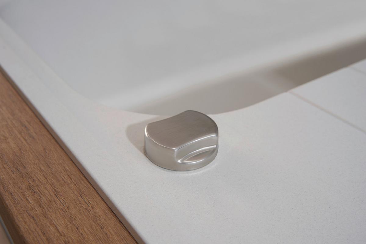 Spüle Respekta Stein Bxt: 86x50 cm - Weiß, Trend, Stein (86/20,9/50cm) - Respekta