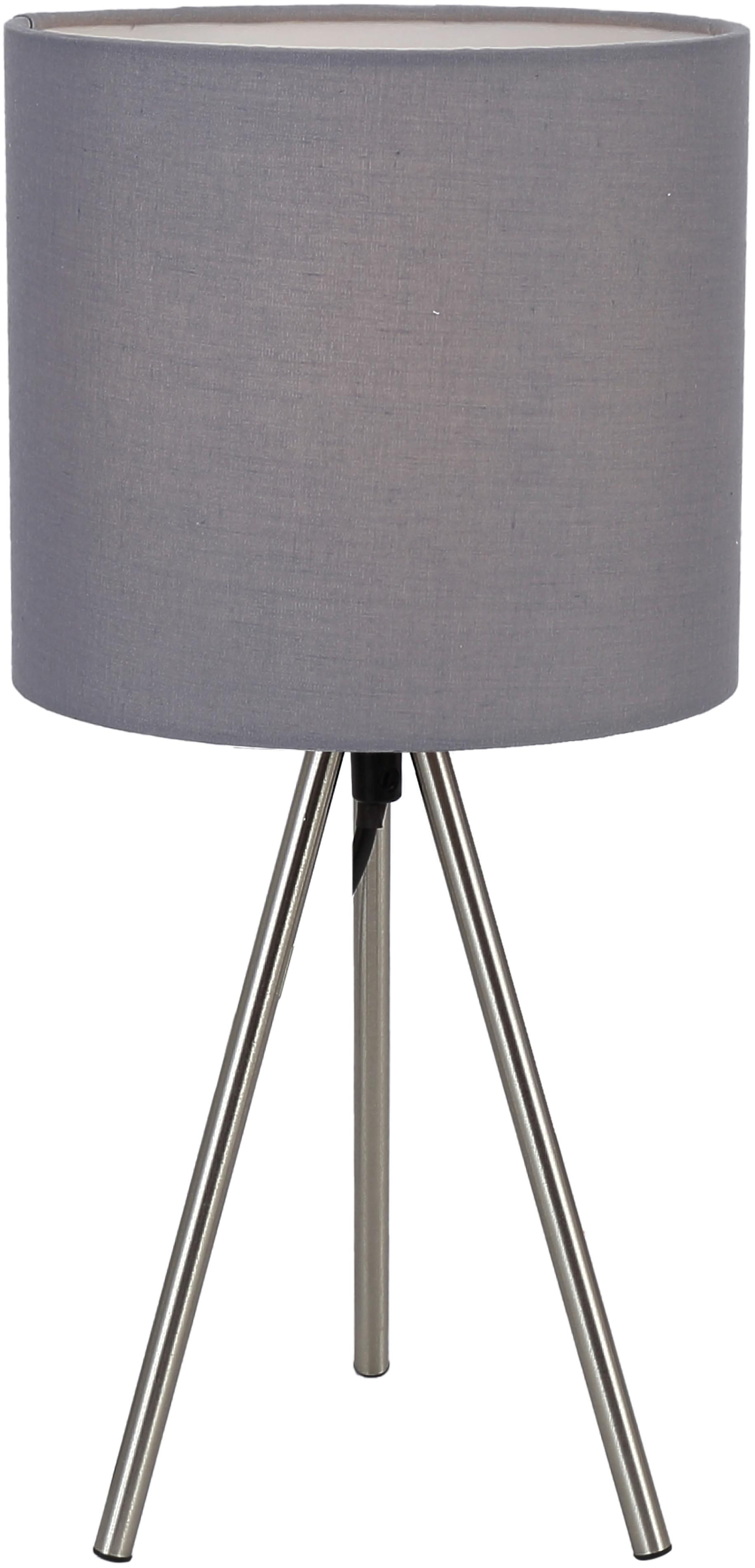 Tischlampe Desa Grau mit Schnurschalter