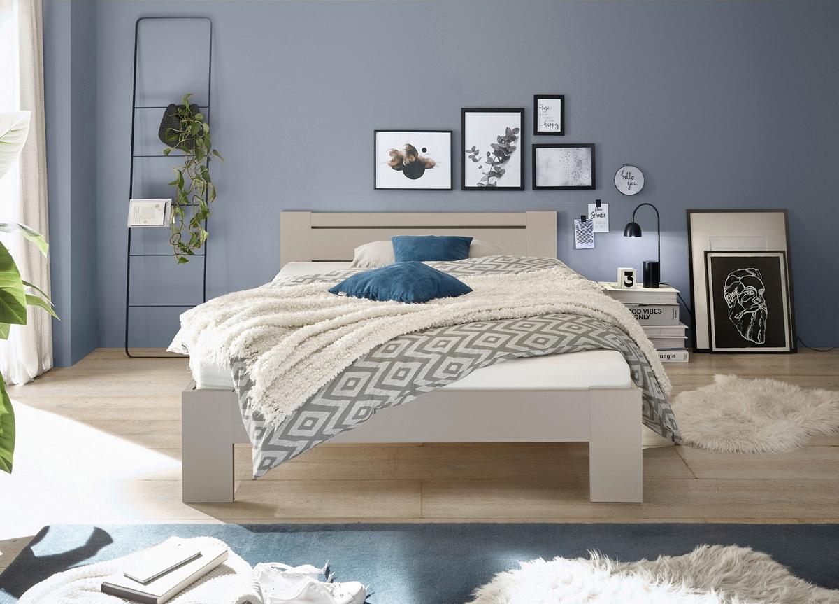 Bett Cannes 140 Kashmir Dekor 140x200 - Kaschmir, KONVENTIONELL, Holzwerkstoff (140/200cm) - Ondega
