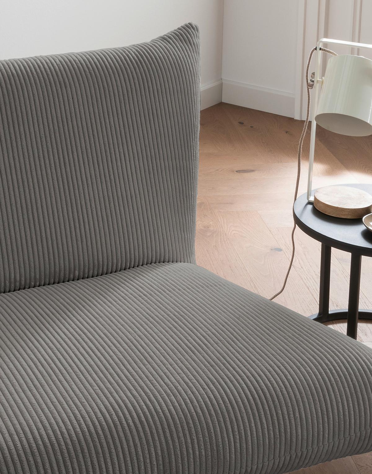 Relaxsessel Cremona Stoffbezug Grau - Schwarz/Grau, Design, Textil (100/78/96cm) - Livetastic