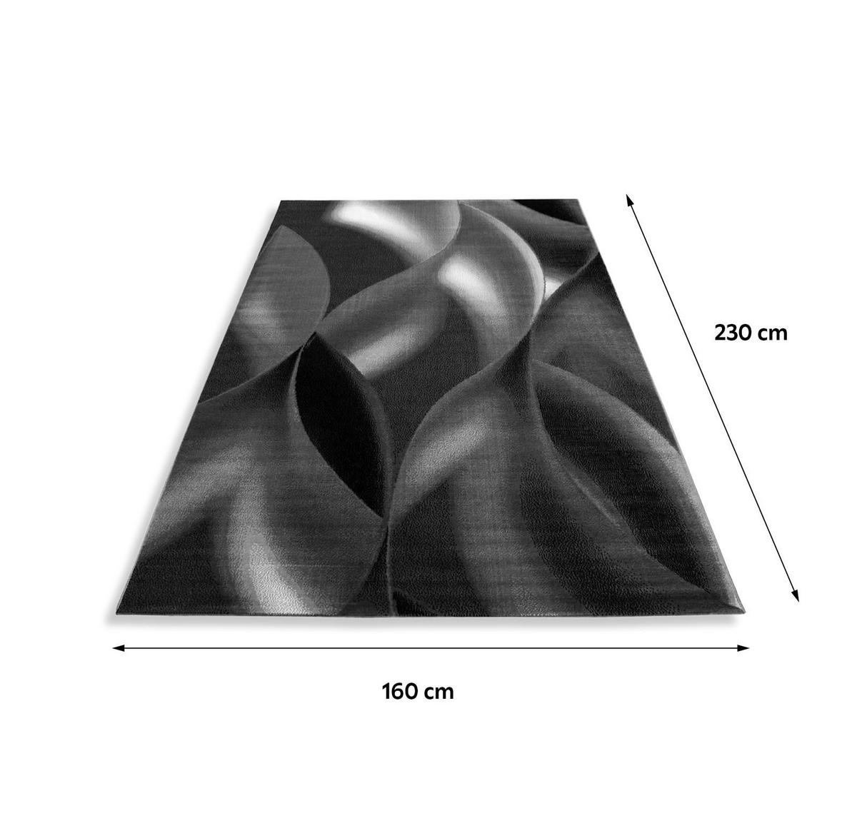 Webteppich Schwarz Naturfaser Plus Black 160x230 Cm - Schwarz, KONVENTIONELL, Textil (160/230cm) - Novel