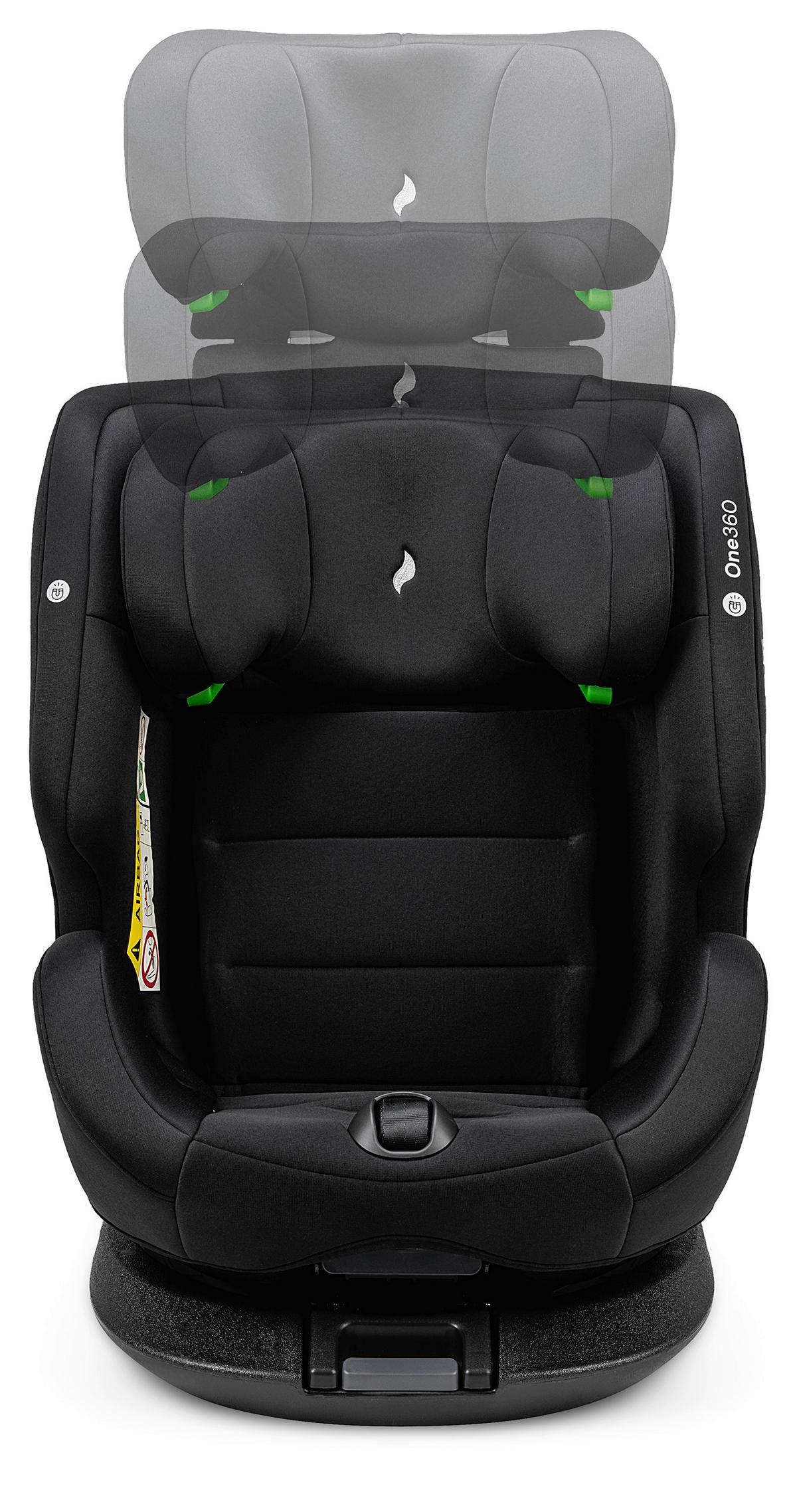 Reboarder-kindersitz One360 S - Schwarz, Basics, Kunststoff/Textil (43/58/48cm) - Osann