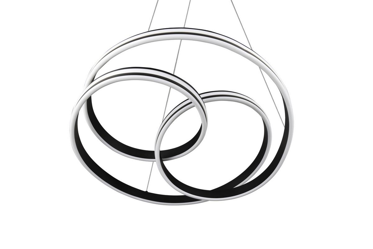 Led-hängeleuchte Nuria H: 150 Cm 1-Flammig Dimmbar - Schwarz, Basics, Metall (60/150cm) - Trio Leuchten
