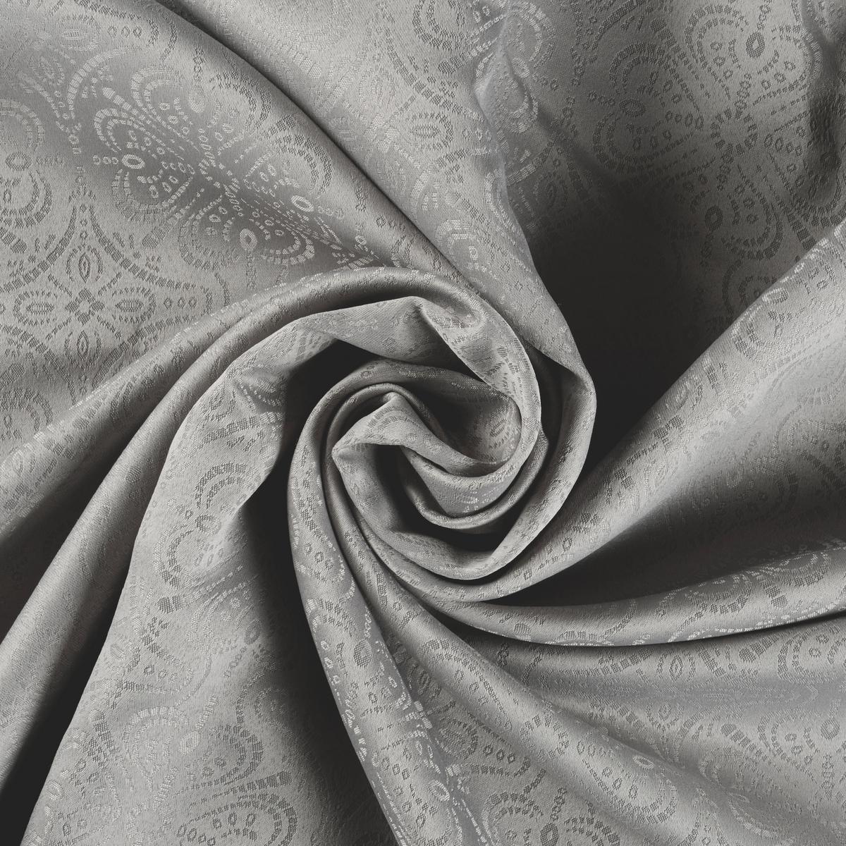 HOTOVÝ ZÁVĚS EMIL - šedá, Romantický / Rustikální, textil (135/245cm) - Mömax