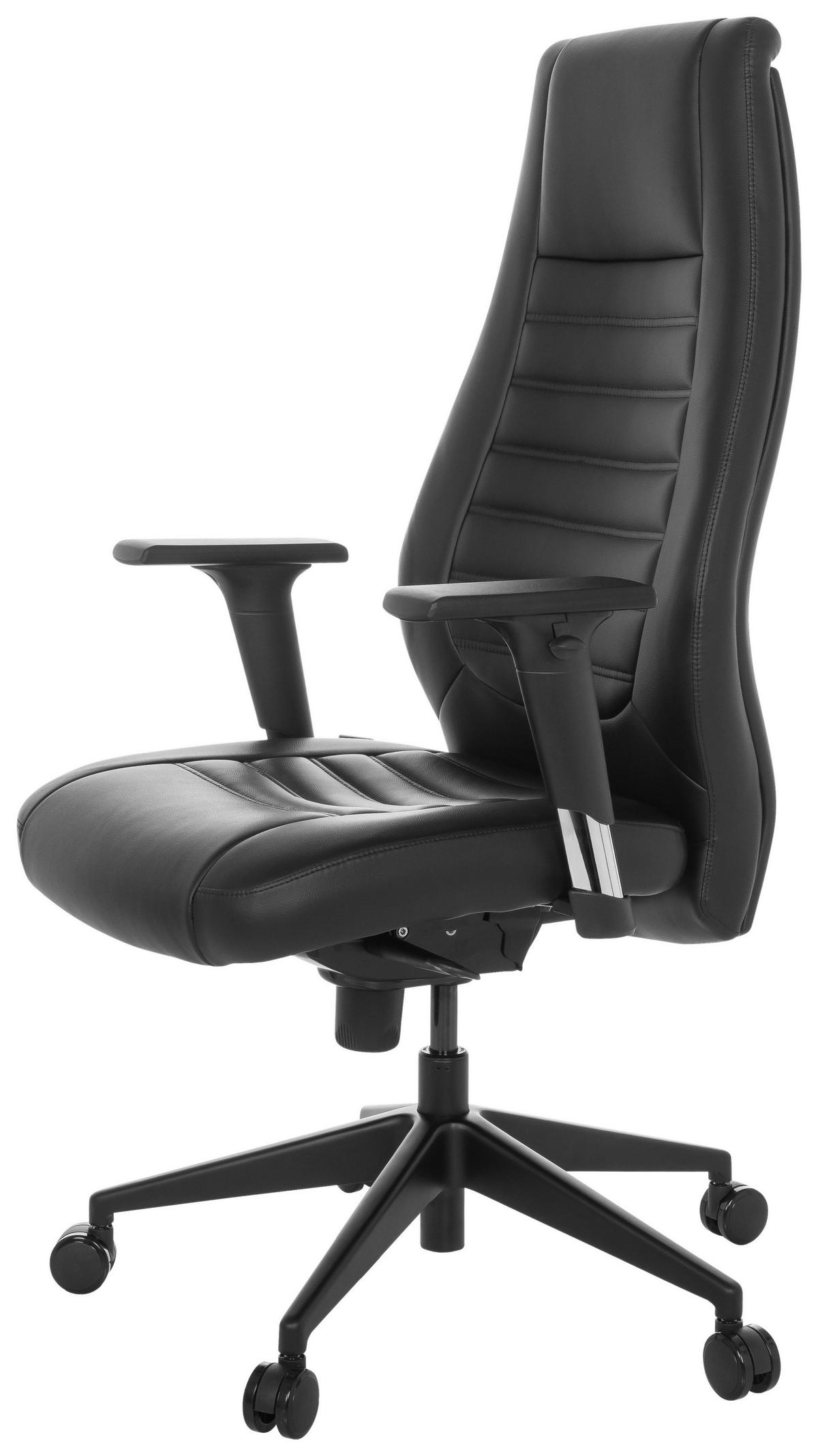 Drehstuhl Vitoro B - Schwarz, Basics, Kunststoff/Textil (67/119-129/76cm) - MID.YOU