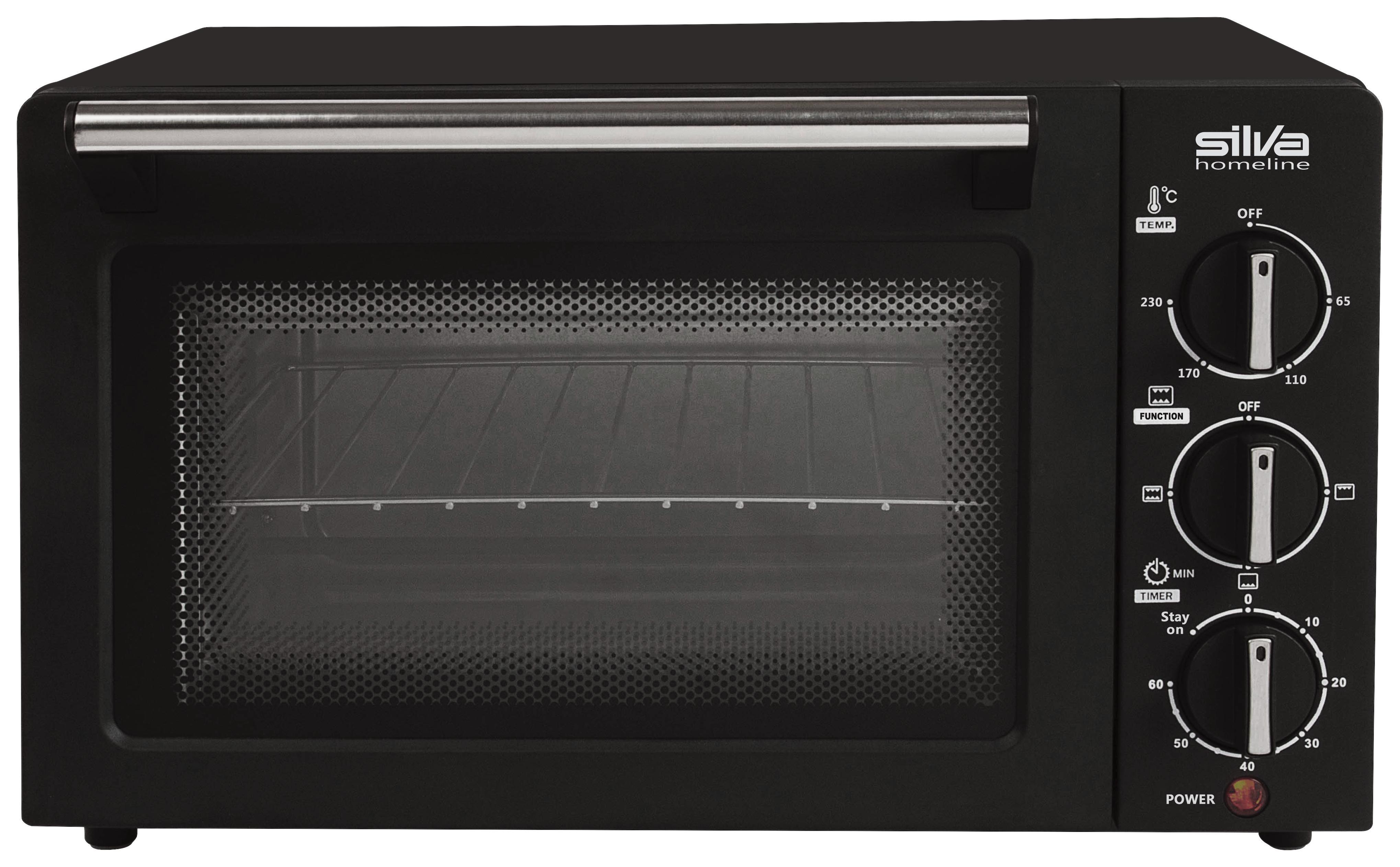 Minibackofen 440104 - Schwarz, MODERN, Metall (40/25/35cm) - Silva Homeline
