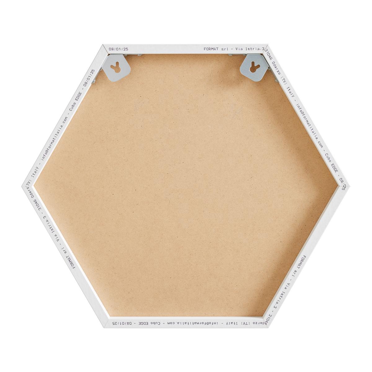 NÁSTENNÝ REGÁL EDGE -EXKLUSIV- - biela, Modern, kompozitné drevo (51/44/19cm) - Mömax