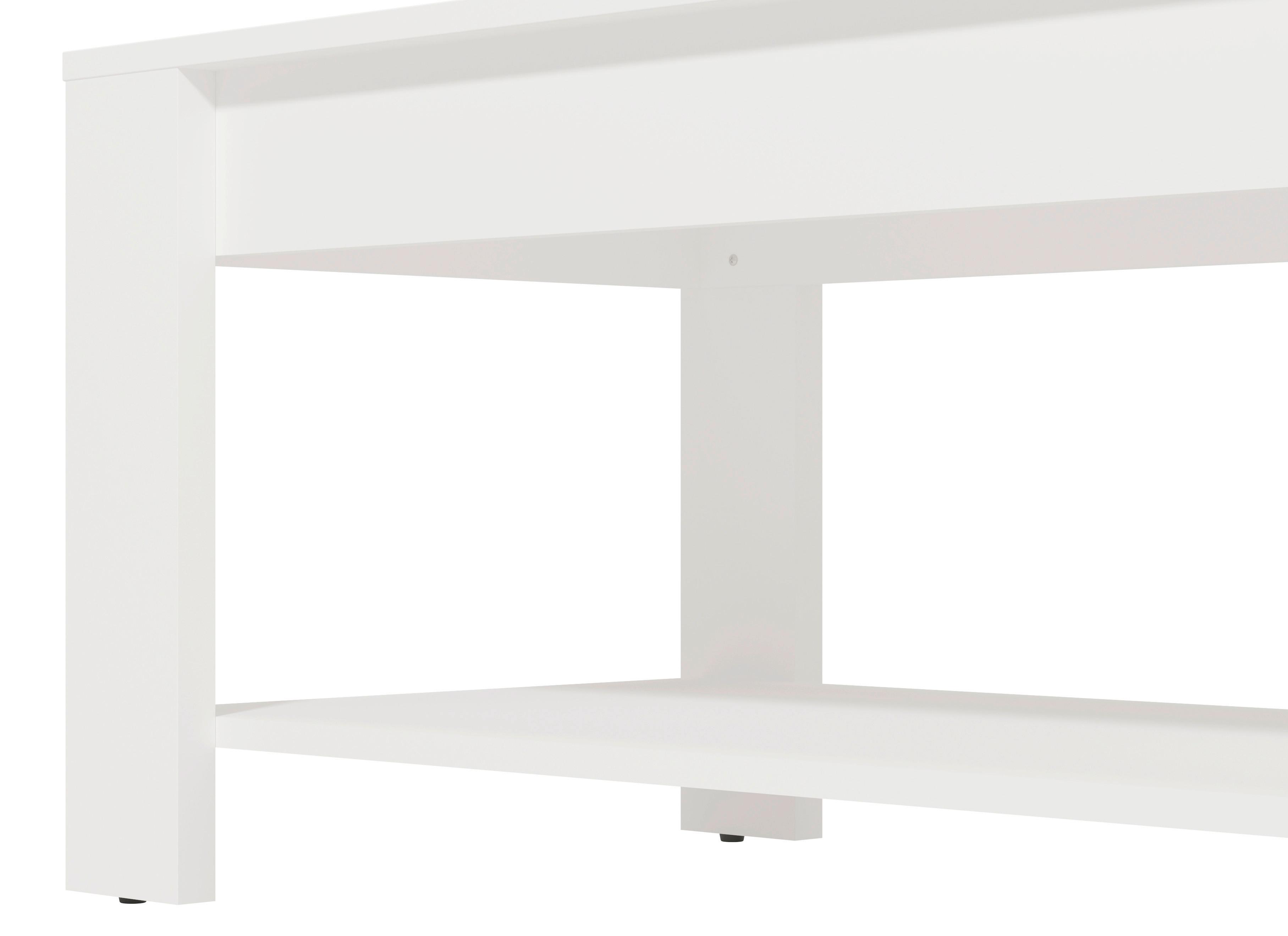 Dohányzóasztal Clent - fehér, Modern, faalapú anyag (90/45,5/49,5cm)