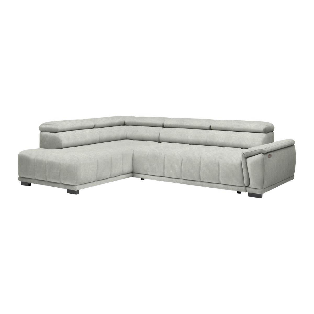 Rohová sedačka GRINALDI, levá, písková - černá/pískové barvy, Moderní, textil/plast (206/283cm) - Premium Living