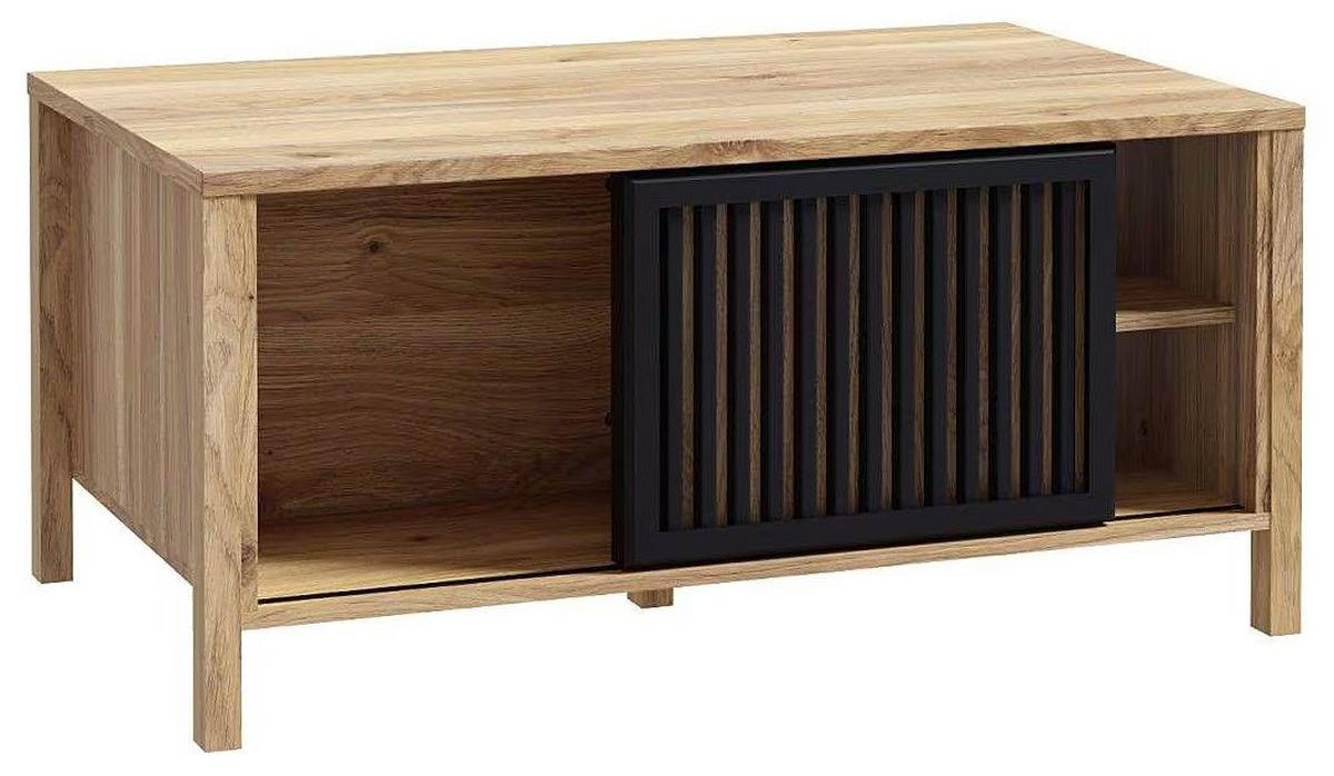 KONFERENČNÝ STOLÍK JYTANA - čierna/farba duba, Modern, kompozitné drevo (105,5/49,9/65,2cm)