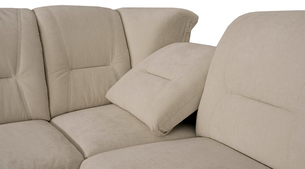 Eckschlafsofa Rafael Beige S: 279x224 cm - Beige/Schwarz, Trend, Textil (279/224cm)