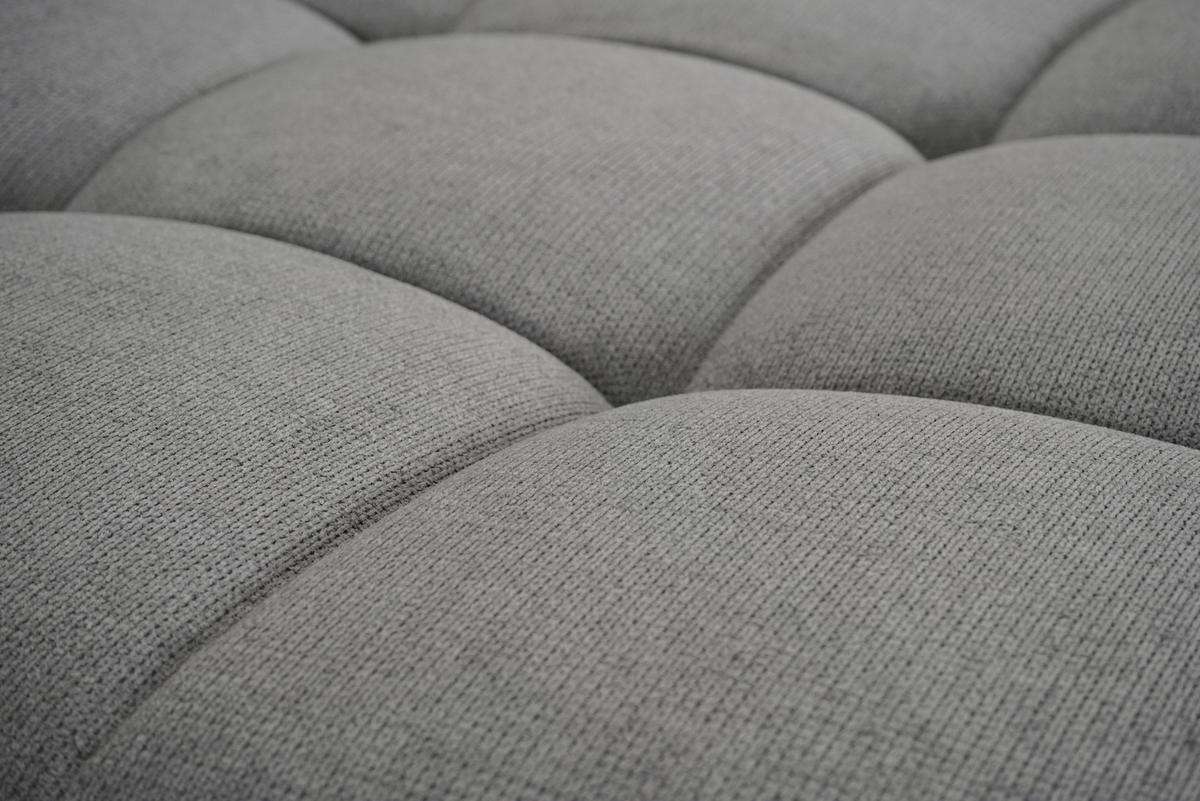 Rohová sedačka ERICE, pravá tmavě šedá - šedá/tmavě šedá, Design, textil/plast (312/198cm)