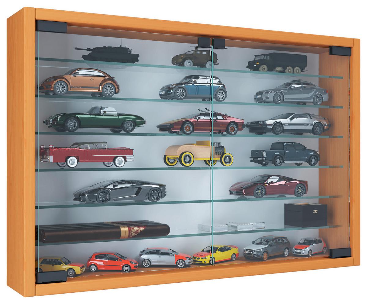 Hängevitrine Mandosa XL B: 60 cm Buchefarben - Buchefarben, MODERN, Glas/Holzwerkstoff (60/40/10cm) - MID.YOU