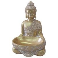Buddha Trashi - Goldfarben, KONVENTIONELL, Kunststoff (17/16/26cm) - Luca Bessoni