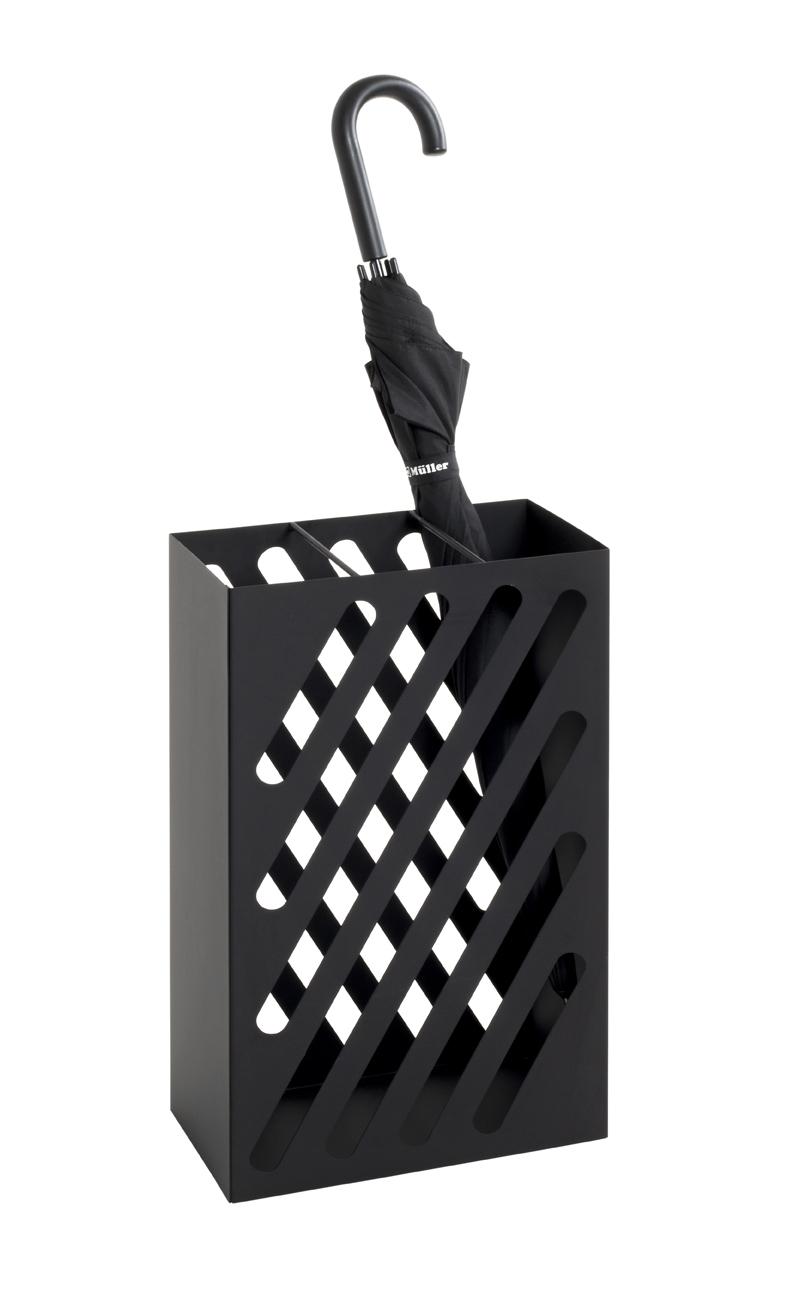 Stojan Na Deštníky Tessin Kov Černá - černá, Moderní, kov (30/48/16cm) - Modern Living