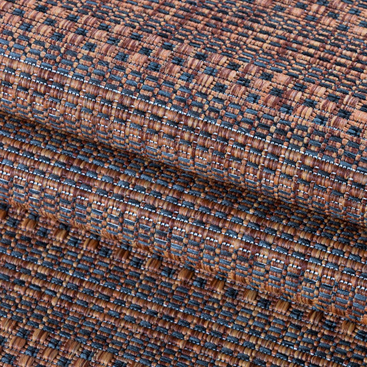 Outdoorteppich Zagora - Schwarz/Braun, Basics, Textil (160/230cm) - Novel