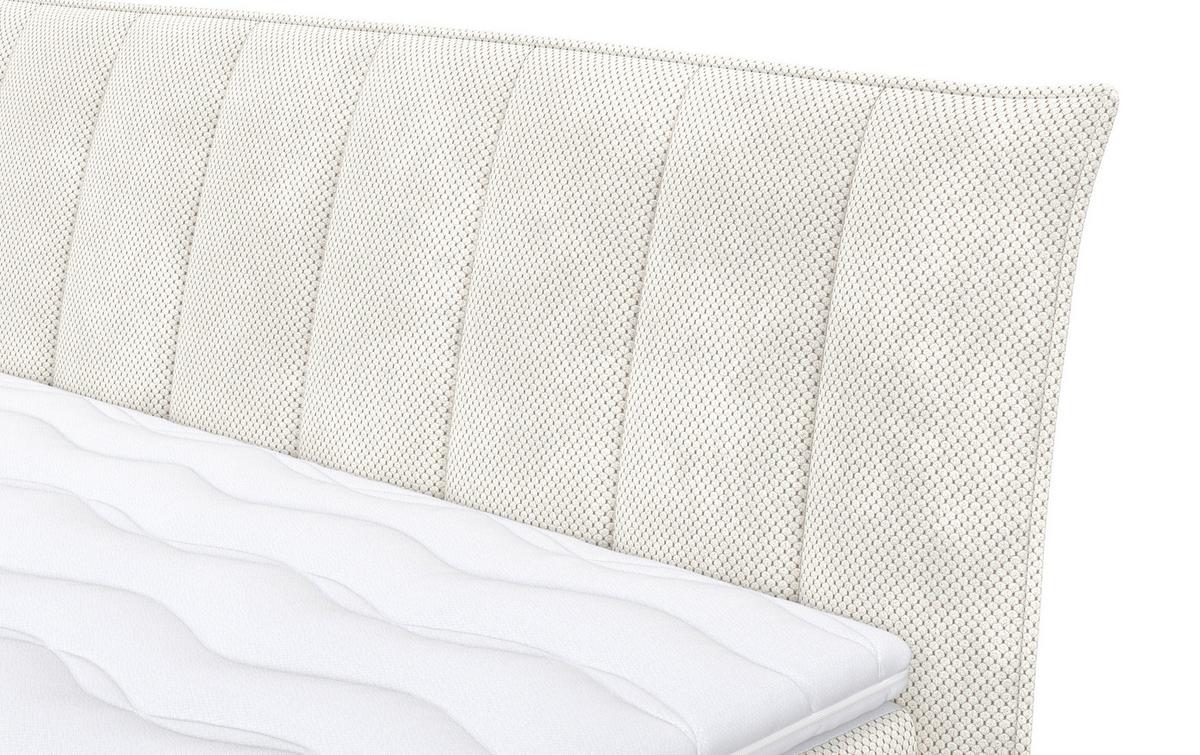 Boxspringbett Eagle Ceme Lxf: ca. 180x200 cm - Creme/Schwarz, Holzwerkstoff/Textil (180/200cm) - MID.YOU