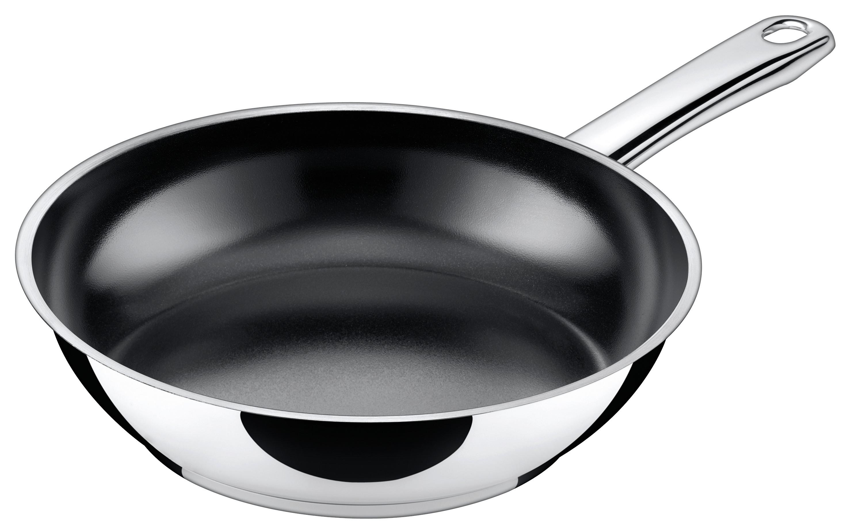 Pfanne Talis Ø ca. 28 cm Metall, antihaftbeschichtet - Silberfarben/Schwarz, MODERN, Metall (28cm) - Silit
