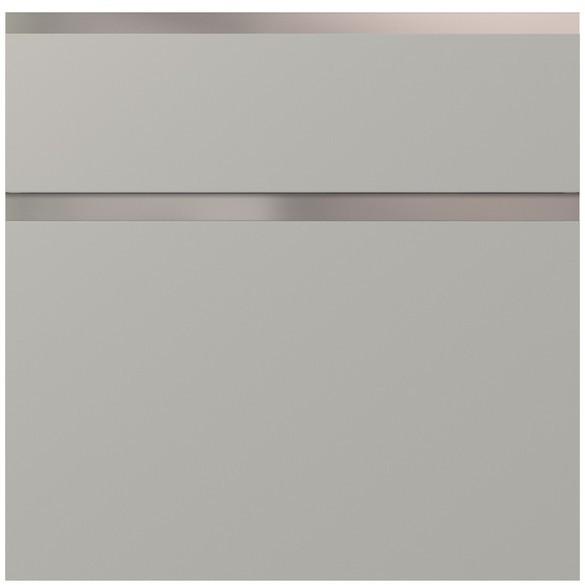 Badmöbel-set 5-tlg. Fontana B: Ca. 300 Cm Grau/schwarz - Schwarz/Grau, Holzwerkstoff (300cm) - Vertico