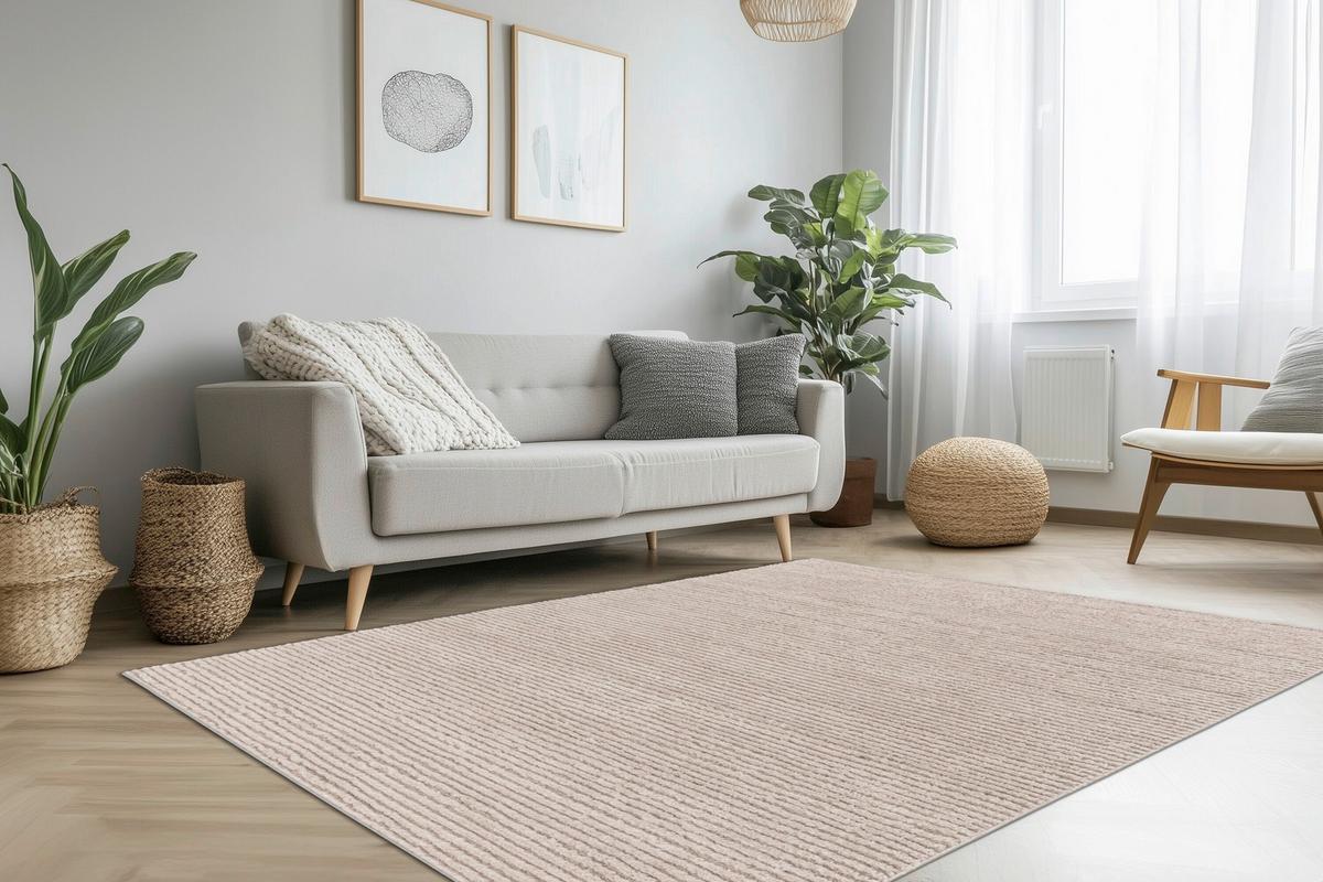 Flachwebteppich Beige, Bxl: Ca. 120x170 Cm - Beige, Basics, Textil (120/170cm) - Kayoom