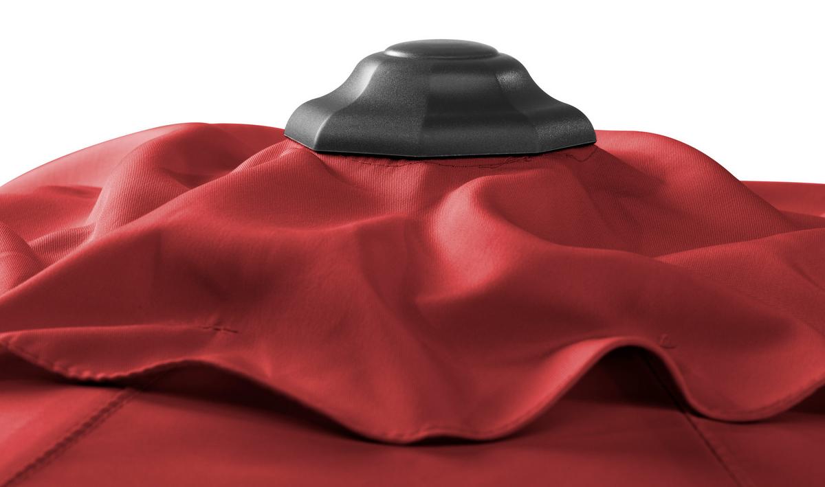 Sonnenschirm Orlando BxHxT: 270x250x270 cm Rot - Anthrazit/Rot, Basics, Textil/Metall (270/250/270cm) - Schneider