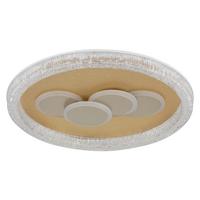 LED-Deckenleuchte 3000k, 40w - Klar/Goldfarben, Design, Kunststoff/Metall (49,5/7cm) - Globo