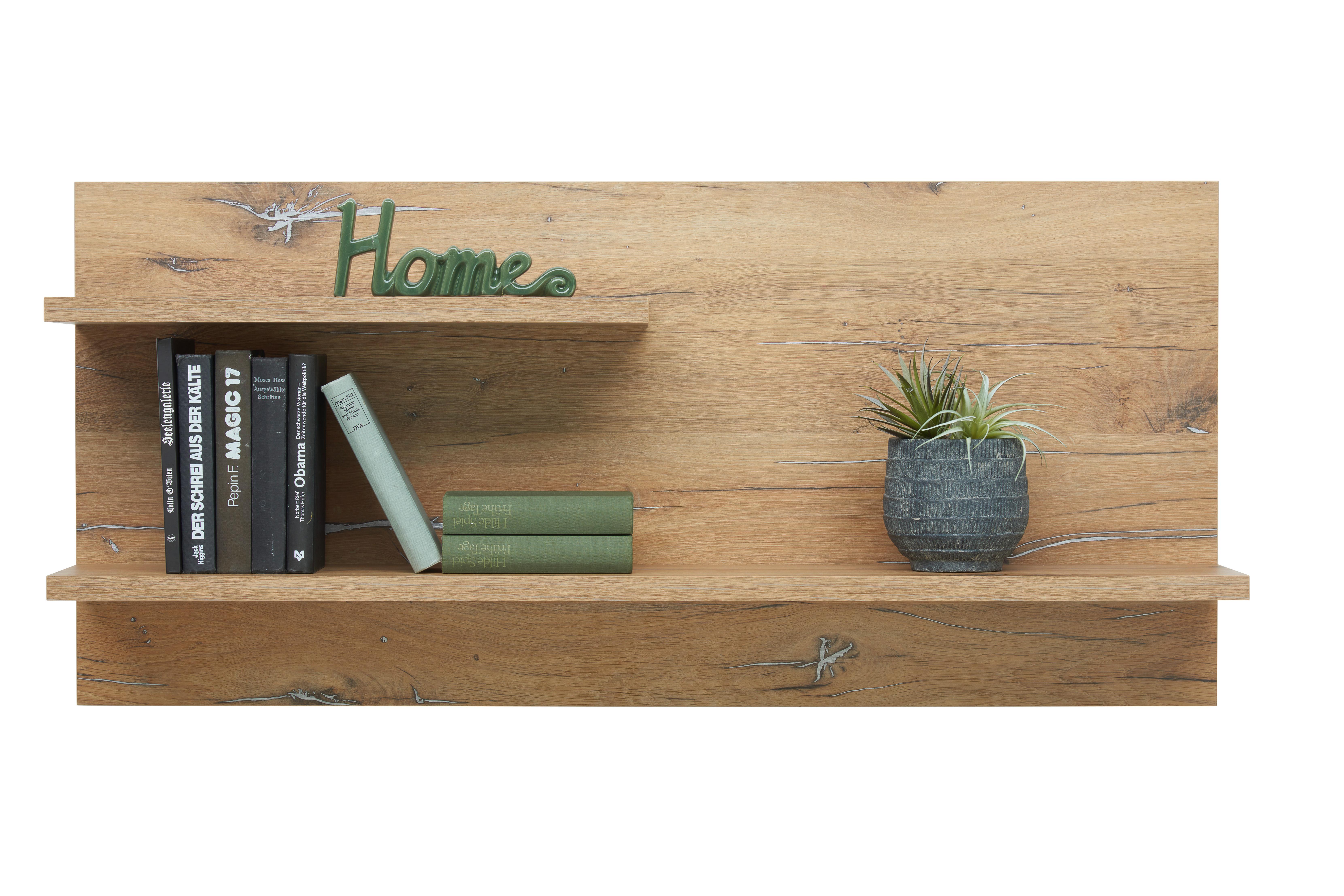 Wandboard Auris B: 120 cm Eiche Dekor - MODERN, Holzwerkstoff (120/55/25cm) - Luca Bessoni