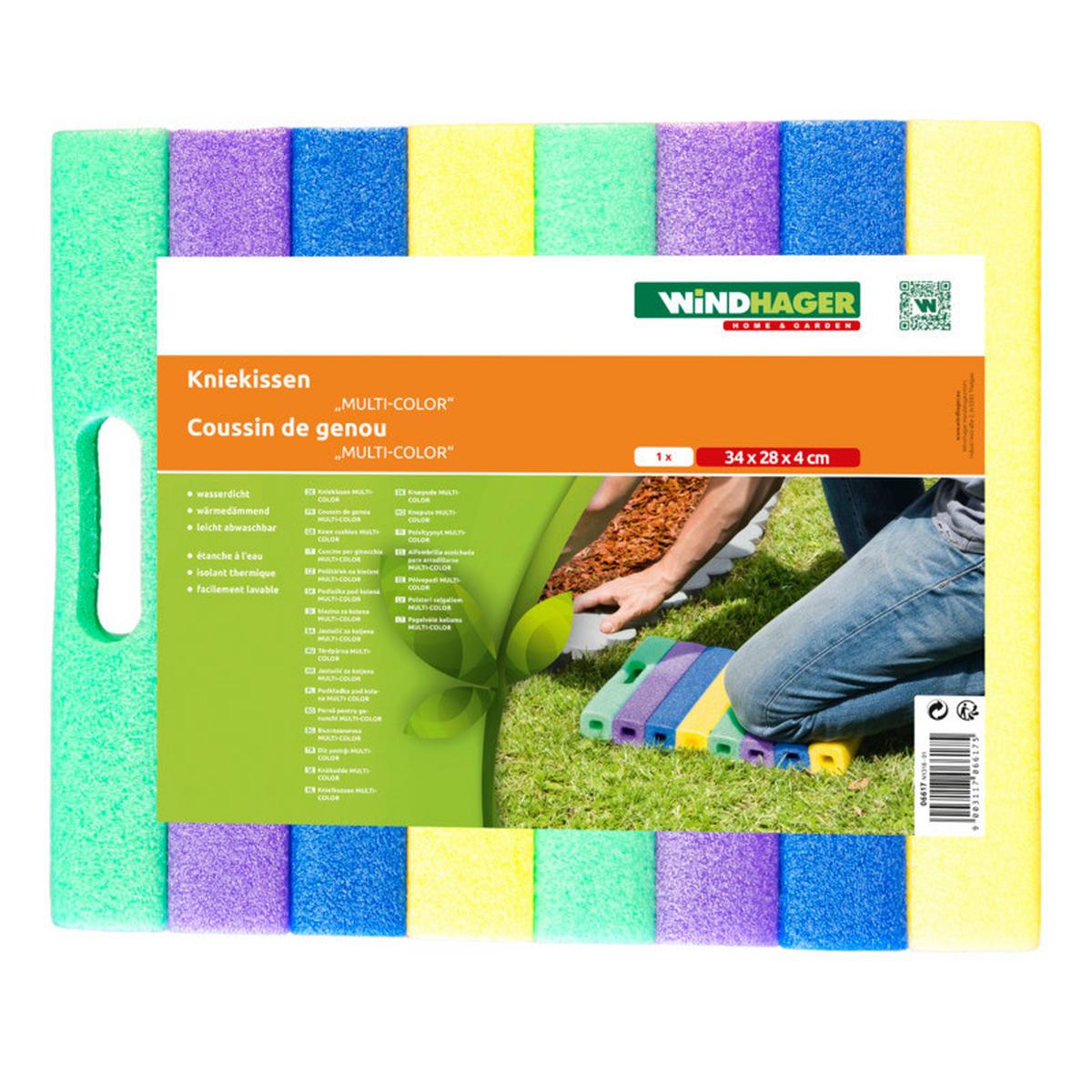 Kniematte 28x34 Cm Kunststoff Multicolor, Kniekissen - Multicolor, Basics, Kunststoff (28/34/4cm)