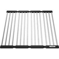 Abtropfgitter Blanco Eckig 46x44 Cm Edelstahl - Edelstahlfarben/Schwarz, MODERN, Kunststoff/Metall (46/44cm) - Blanco
