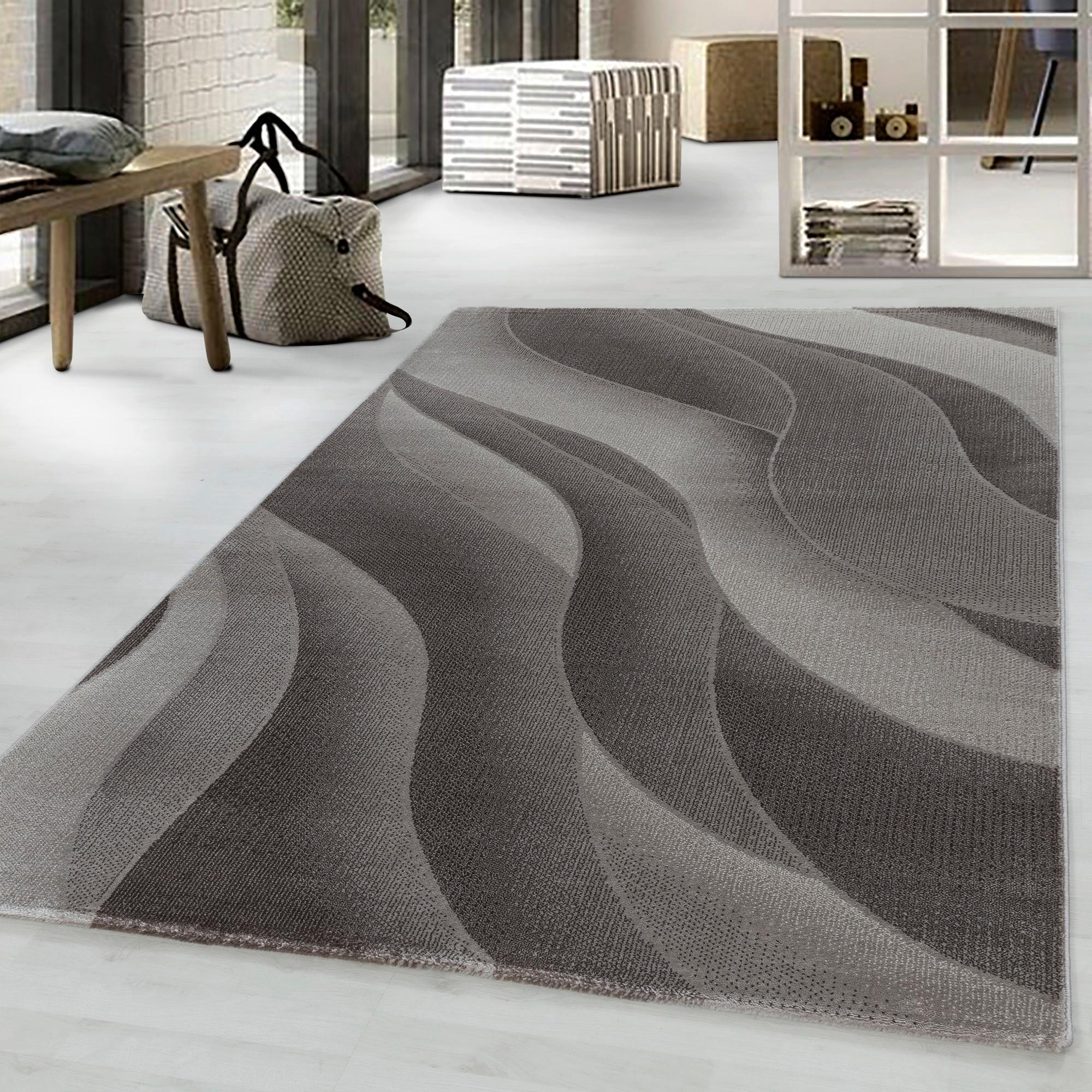 Webteppich Braun Costa 140x200 cm - Braun, Design, Textil (140/200cm)