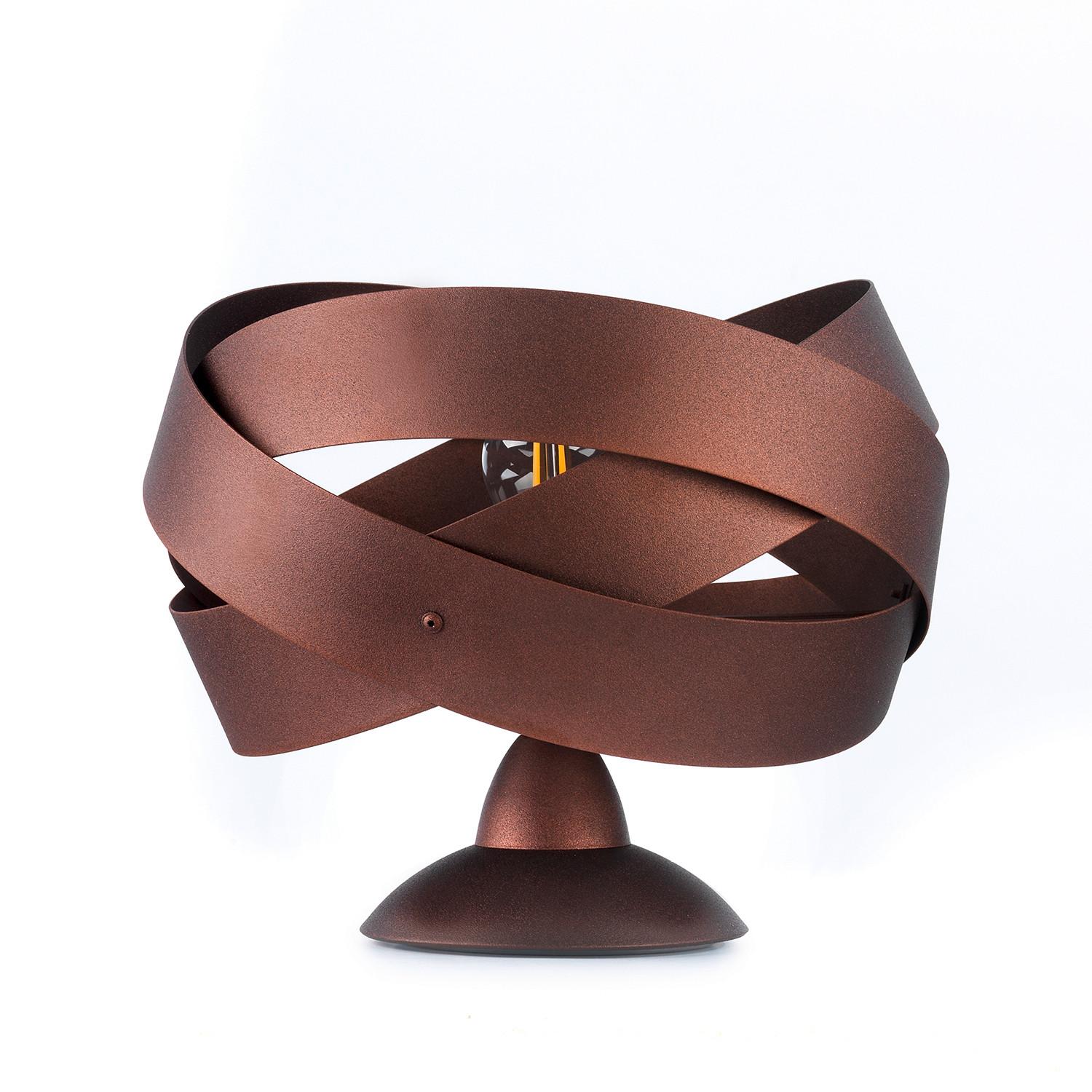 Tischleuchte 5020/Lw - Rotbraun, Design, Metall (25/23cm)