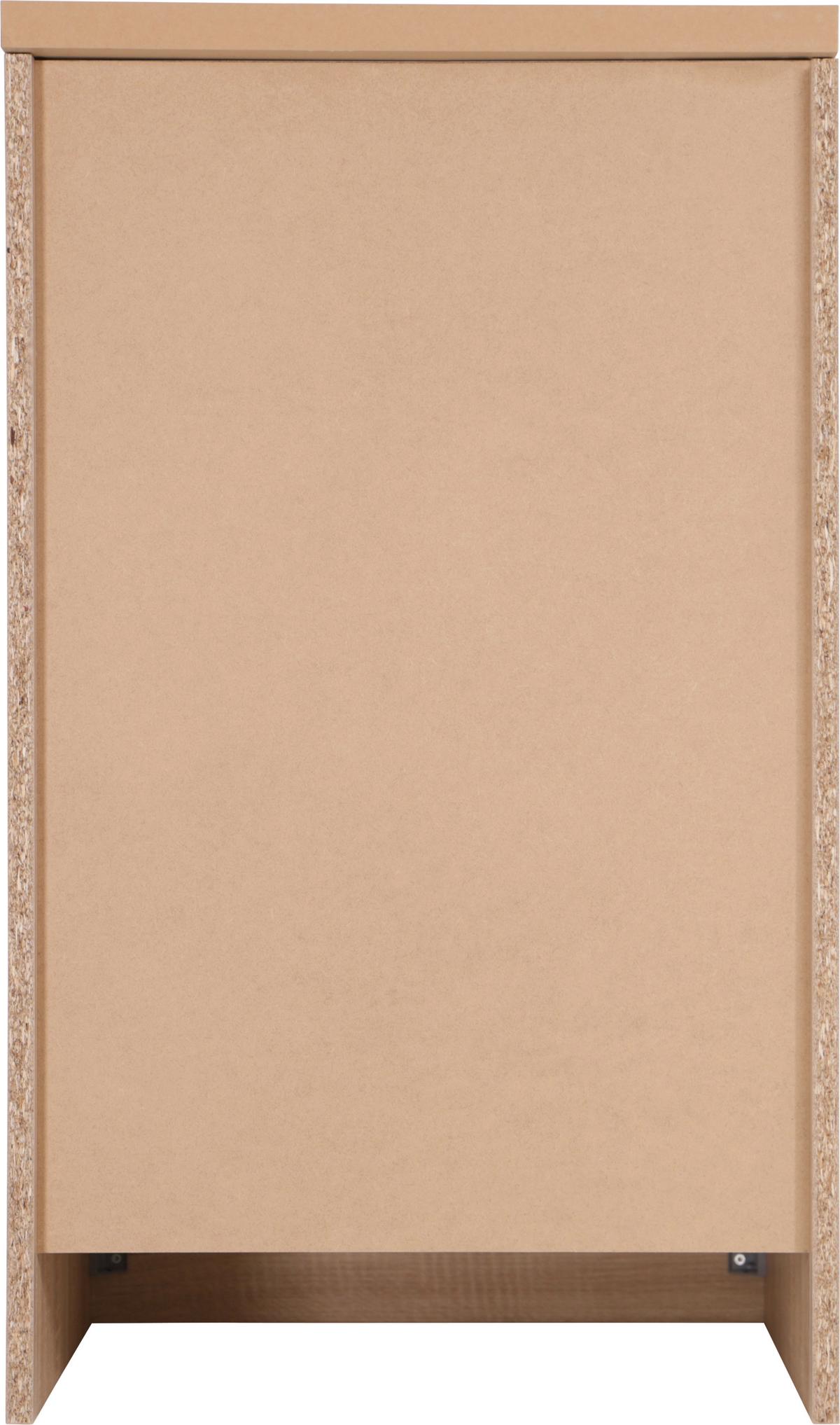 Küchenunterschrank Merle Schwarz, Eiche Dekor B:50cm - Eichefarben/Schwarz, Basics, Holzwerkstoff (50/84,8/60cm) - Respekta