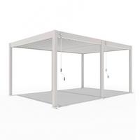 Pergola 360x530 Cm Wetterbeständig, Perlmutt - Perlmutt, Basics, Metall (360/530/255cm)