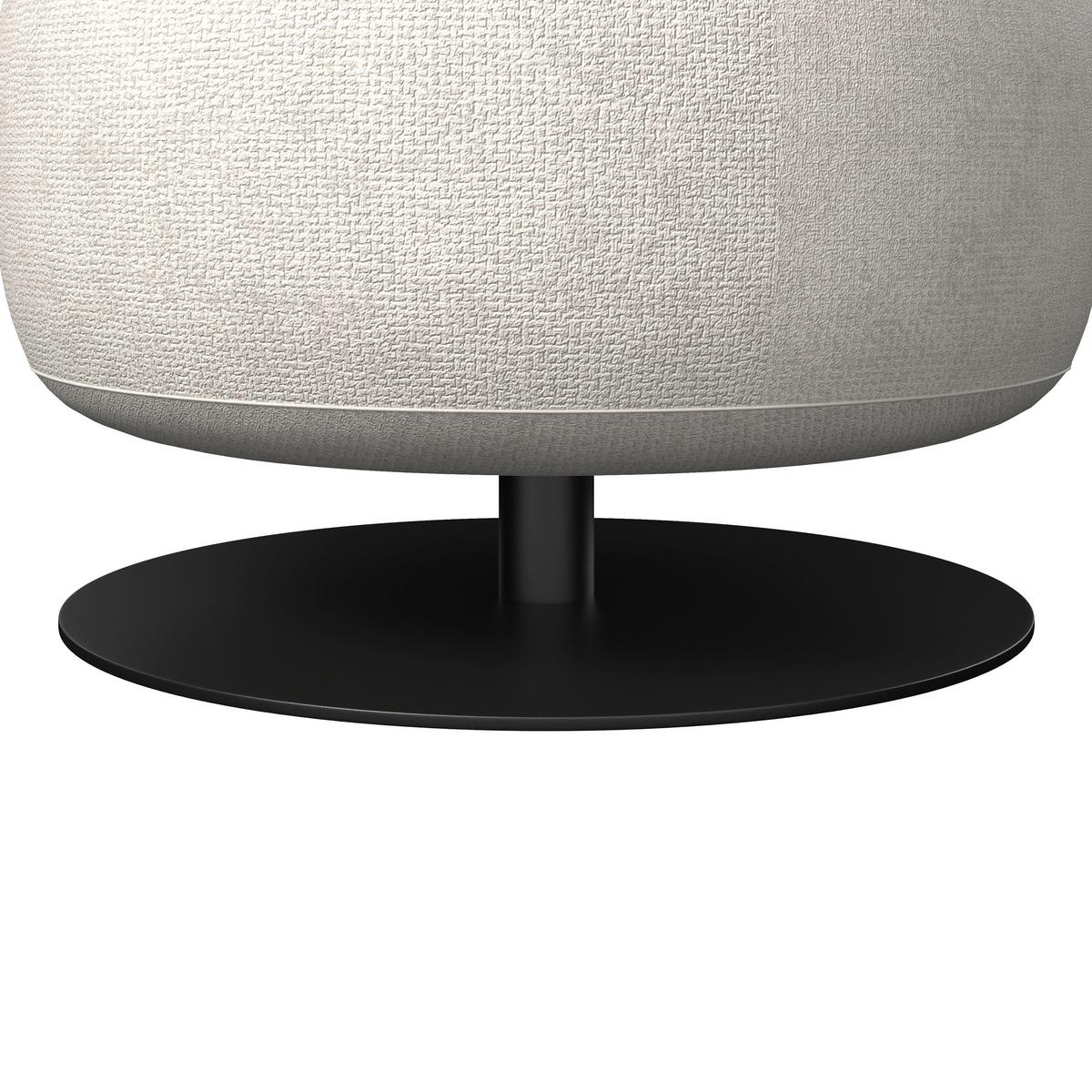 Kreslo NORA, béžová - čierna/béžová, Modern, kov/drevo (80/80/80cm) - Bessagi Home