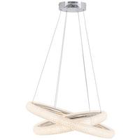 Led-hängeleuchte Maddie - Chromfarben, MODERN, Kunststoff/Metall (50/120cm) - Luca Bessoni