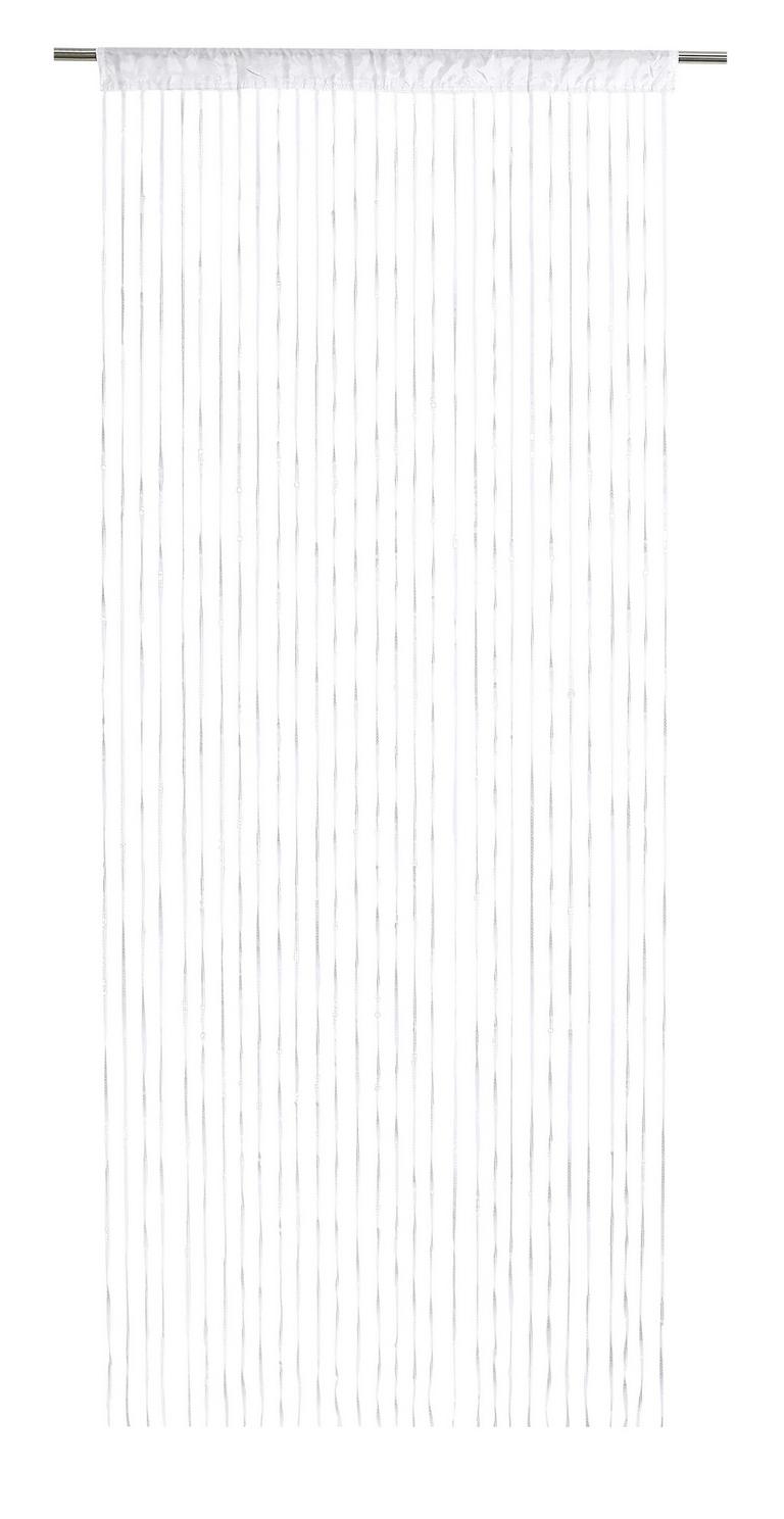 Luca Bessoni Fadenvorhang + Stangendurchzug Philippa 90x245 cm Weiß