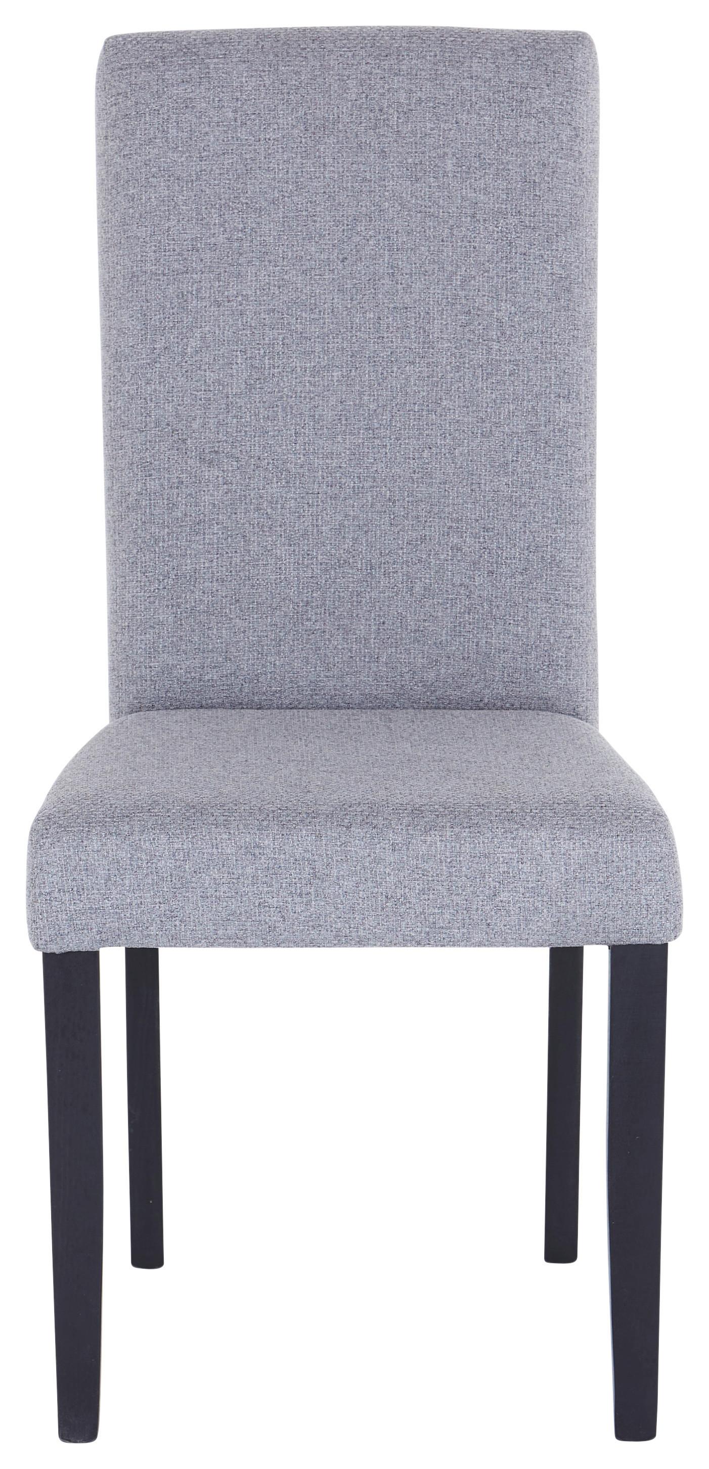 Jídelní židle JOHN *CENOVÝ TRHÁK* - šedá/černá, Konvenční, kompozitní dřevo/textil (43,5/94/59cm) - Based