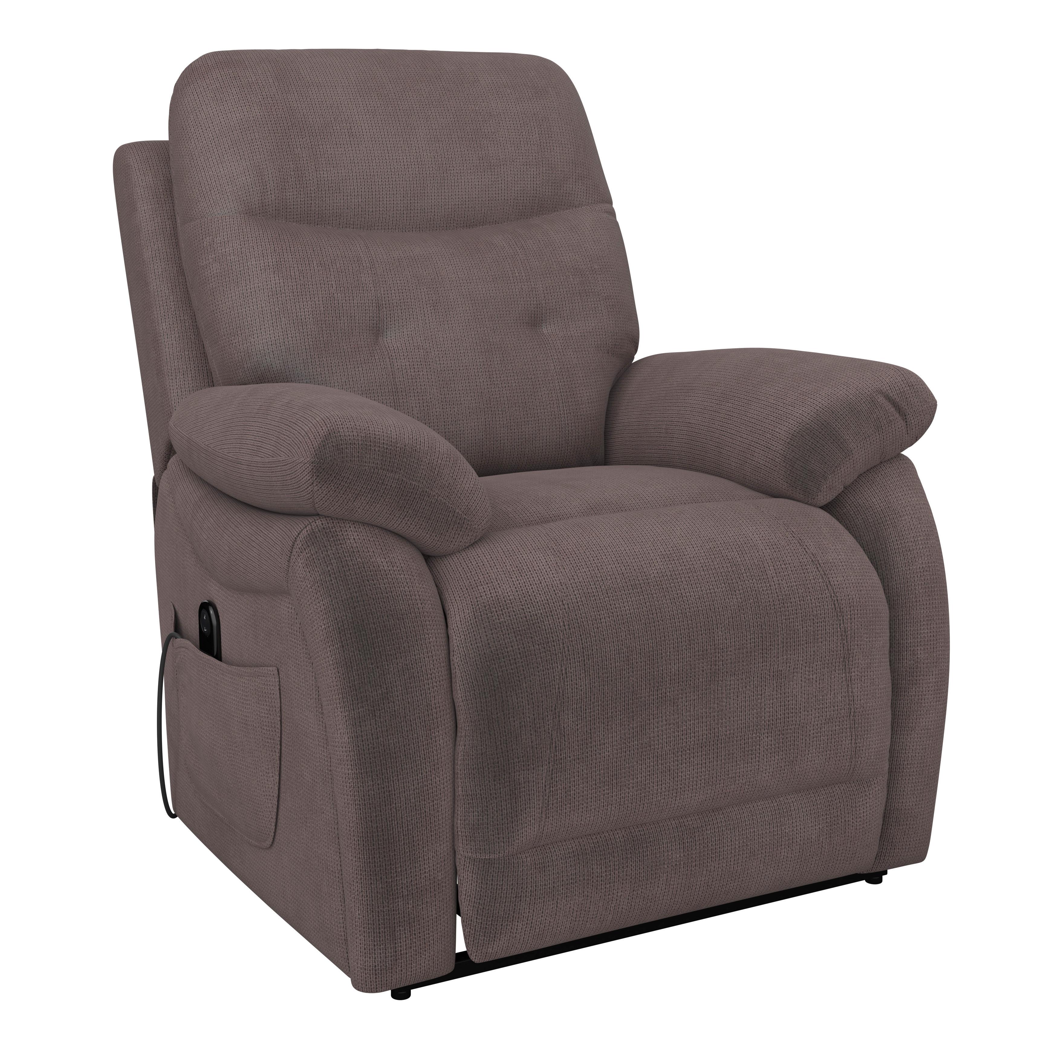 Relaxsessel Mario Webstoff braun, B: 89 cm - Schwarz/Braun, MODERN, Textil/Metall (89/107/94cm) - James Wood