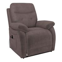 Relaxsessel Mario Webstoff braun, B: 89 cm - Schwarz/Braun, MODERN, Textil/Metall (89/107/94cm) - James Wood
