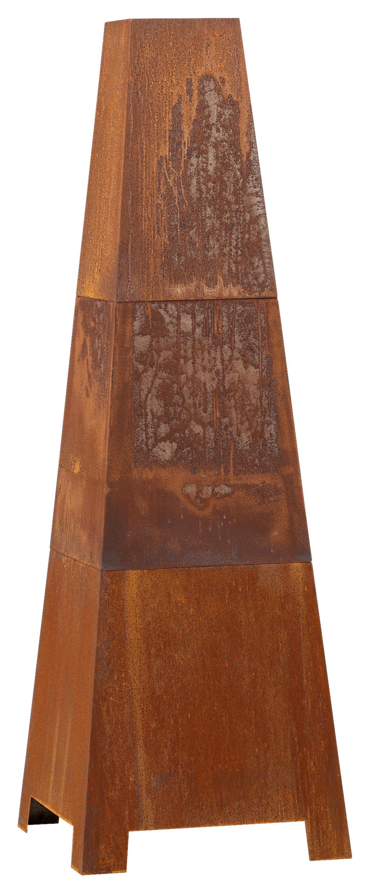 Feuerstelle Bastian - Dunkelorange, KONVENTIONELL, Metall (50/150/50cm) - Gardenson