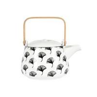 Čajová konvice Shiva - bílá/černá, Lifestyle, keramika (18/13,5/11cm) - Premium Living