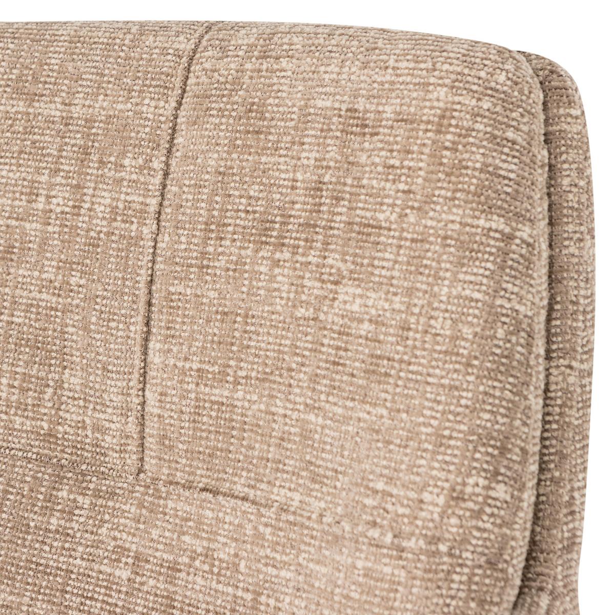 ARMLEHNSTUHL Grant Sandfarben B: 61cm - Sandfarben/Schwarz, MODERN, Textil/Metall (61/88/63cm) - Livetastic