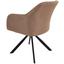 Stuhl Sevilla Braun - Schwarz/Braun, MODERN, Textil/Metall (55,5/82/63cm) - Ombra