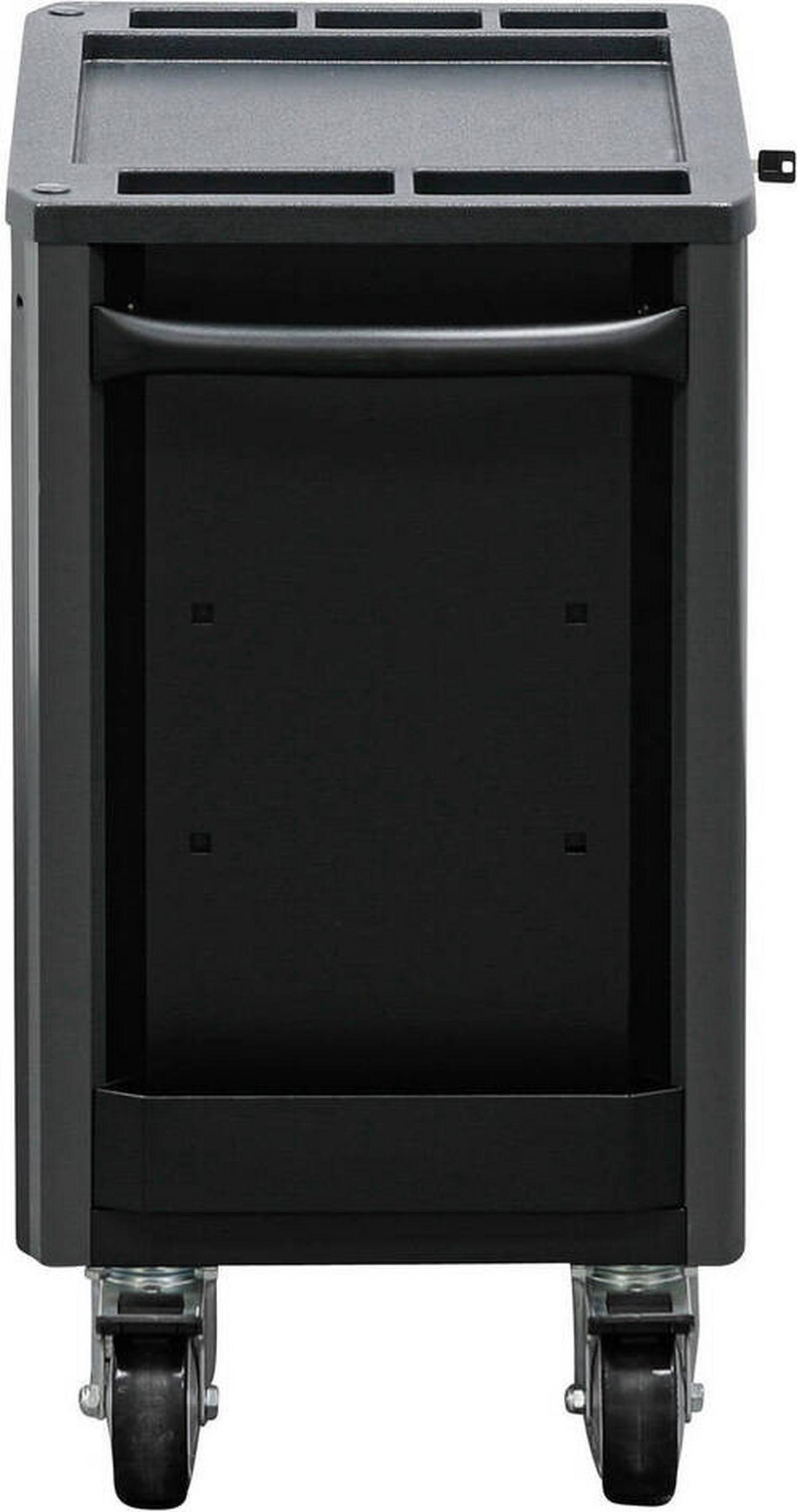 Werkstattwagen Leer Schwarz/Silberfarben B: 72,4cm - Silberfarben/Schwarz, Basics (72.4/85.9/47cm)